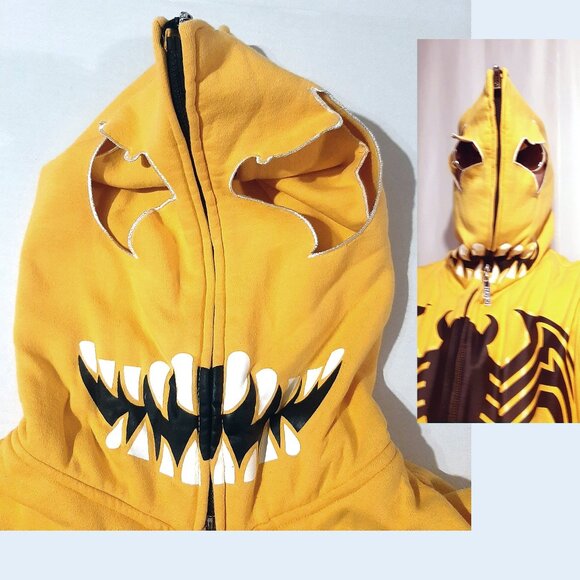RARE CLH Creating Limitless Heights Venom Spiderman Y2K Full Zip Hoodie Men's XL - Picture 4 of 9